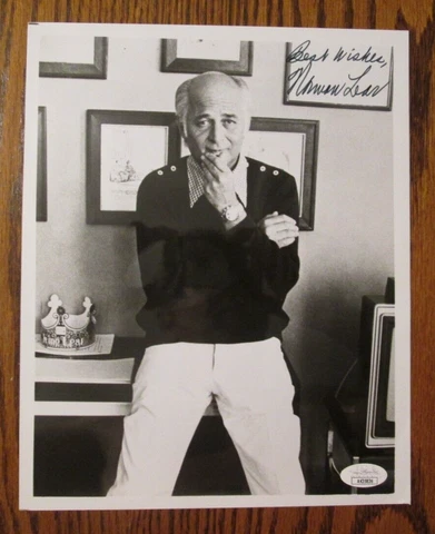 RARE NORMAN LEAR auto signed photo "ALL IN THE FAMILY" COA JSA Cover