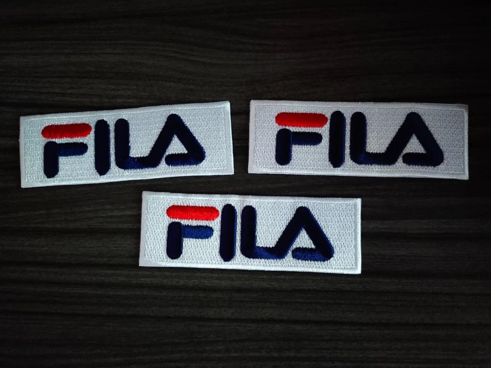 3 pcs FILA Fashion Wear Embroidere Iron Patches or Sew on Jacket Shirt Jeans Hat - Image 1 of 4