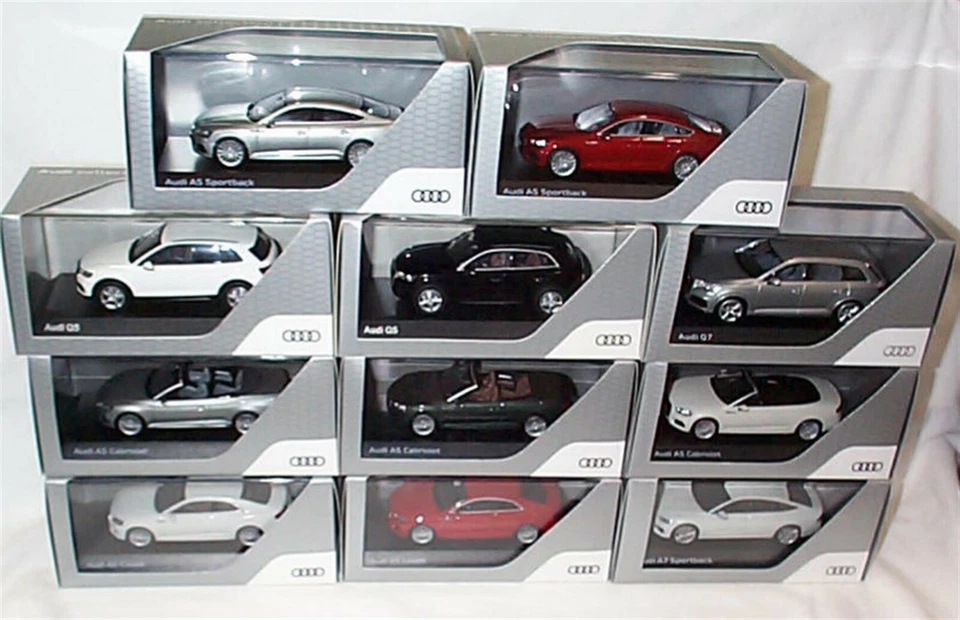 Audi A5 A7 Q5 Q7 Dealer Models 1-43 scale made by Spark & Iscale new - Image 1 of 1