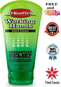O'Keefes Dry Cracked Hands Working Hands Tube Natural Cream Health Skin 85G