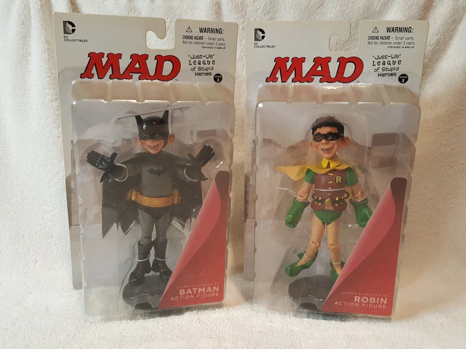 Nuevas figuras de Batman y Robin de DC Collectibles MAD Just-Us League of Stupid Heroes Foto 1 de 4