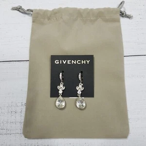 Givenchy Crystal Pear Drop Earrings - Picture 1 of 4