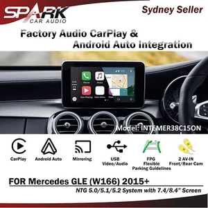 WIRELESS CARPLAY ANDROID AUTO MIRROR LINK FOR MERCEDES GLE W166 NTG 5 2015+ - Picture 1 of 2
