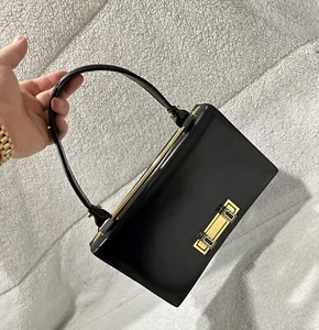 Italian Scuola del Cuoio Florence School of Leather Black Handbag Purse 3076B - Imagen 1 de 21