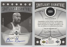 2006-07 Upper Deck Ovation Spotlight Signature Bruce Bowen #SS-BO Auto