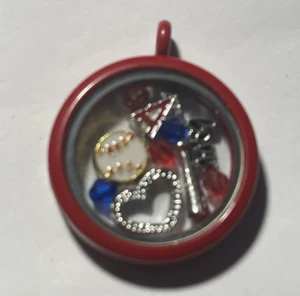 Los Angeles Angels MLB Memory Charm Locket w/ 22 IN chain NEW - Picture 1 of 3