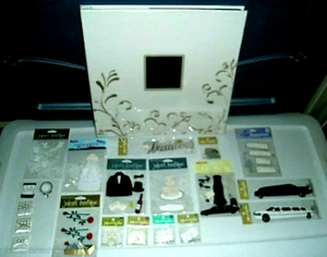 Wedding Memory Book-Embroidered-Memories-Made By Pioneer-Sealed Sticker Lot + - Picture 1 of 12