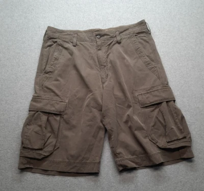 Pantalones Cortos Tommy Bahama Relax Carga Para Hombre 36 Verde Mezcla Seda Bolsillos Carga Desgarro Foto 1 de 4