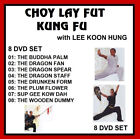 CHOY LAY FUT KUNG FU SERIE 8 DVD SET Drache Fan Speer Holzpuppe Instruktiona