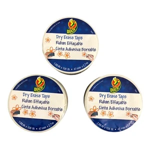 Duck Dry Erase Tape, 1.88-Inch x 3-Yard Qty. 3 - Picture 1 of 3