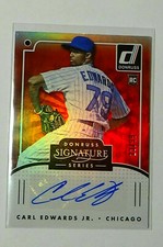 2016 Donruss Signature Series SGS-CE Carl Edwards Jr. Auto Red #d/99 Cubs RC MLB