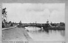 Muskegon Michigan ~ Memorial Park & Bridge-Clear Blick Postkarte 1930s