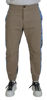 Dsquared ² Algodón Marrón Gris Dos Tonos Hombre Casual Pantalones Auténtico - Imagen 1 de 4