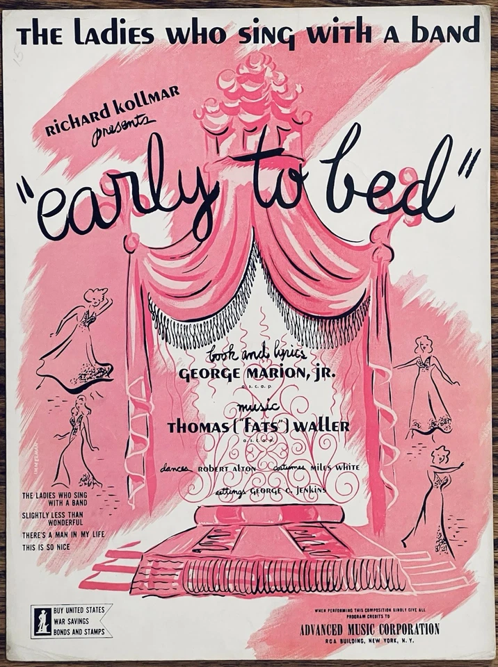 Partituras BROADWAY BLACK JAZZ escritor FATS WALLER Damas que cantan con la banda Foto 1 de 1