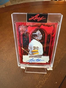 2025 LEAF METAL HALLOWEEN GERRY CHEEVERS ENCASED AUTO AUTOGRAPH #D 7/13 BRUINS - Picture 1 of 2
