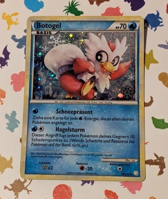 Pokemon TCG Delibird 39/123 Snowflake Stamp German Holiday 2010 Cosmos Holo - Image 1 of 4