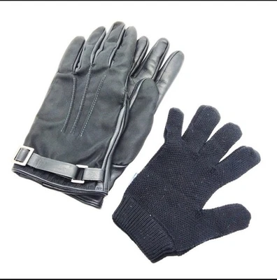Prada Leather Gloves And Cotton Set Of 2 - Image 1 of 4