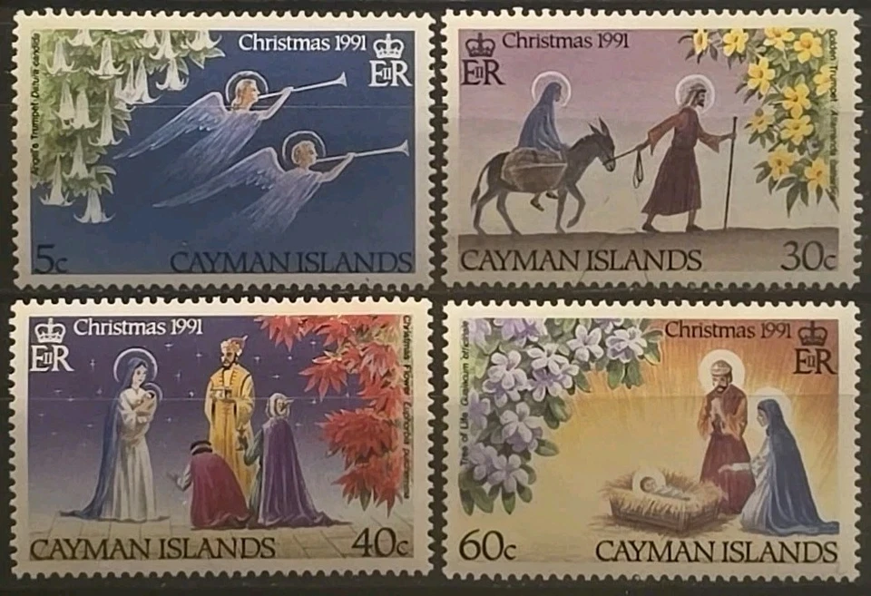 Cayman Islands Scott 632-635 Christmas 1991 VF MNH Set - Image 1 of 1