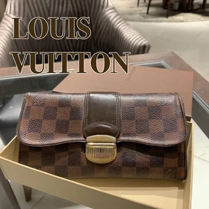 (Auténtico) Cartera Larga Louis Vuitton Damier Portefeuille Sistina Marrón CA0170 - Imagen 1 de 18