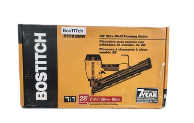 BOSTITCH BTF83WW 3.25 英寸 28 度气动顶部负载线焊接框架钉枪 — 第 1/4 张图片