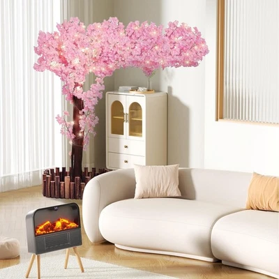 Árbol artificial en flor de cerezo árbol Sakura decoración cerezo enredaderas EE. UU. Foto 1 de 4