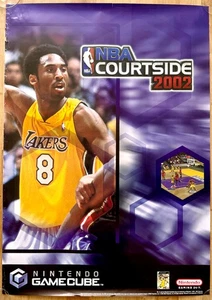 NBA Courtside 2002 RARE Gamecube 59cm x 84cm Promotional Poster - Picture 1 of 2