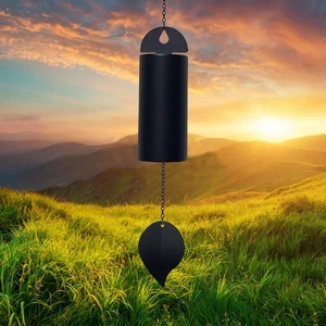 Deep Tone Serenity Bell Windspiel - Metall Zylinder Windglocke für Outdoor An... - Bild 1 von 5
