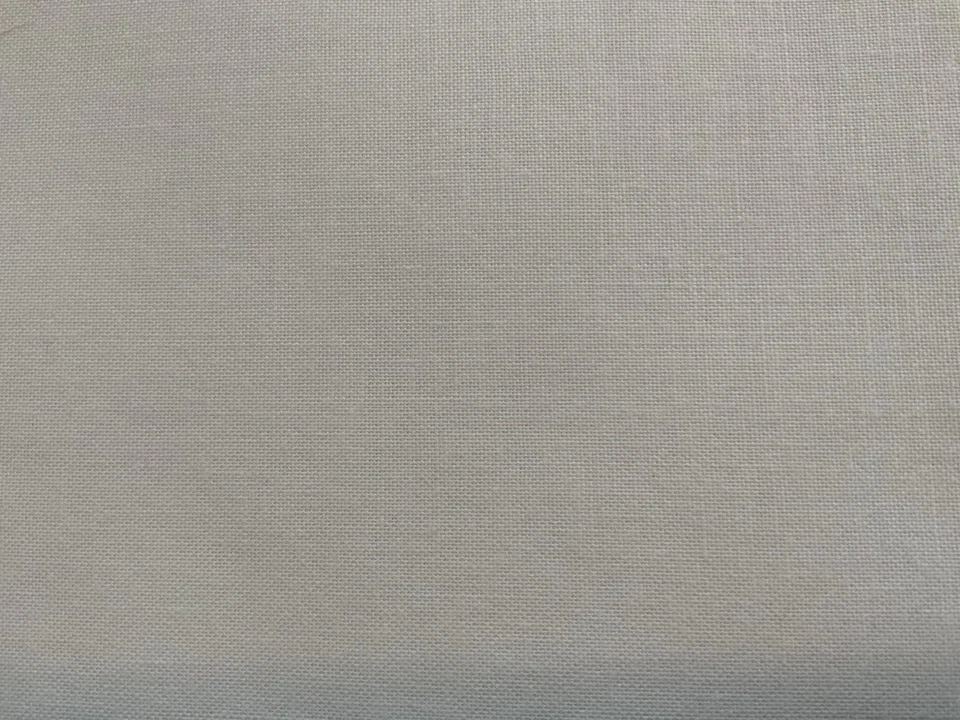 2 YARDS Ivory Cream;Medium To Heavy DRAPERY LINING 100% COTTON FABRIC;  54" Wide - Image 1 of 1