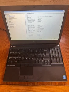 Dell Precision M4800 15" Laptop i7-4900MQ 16gb Ram ohne Laufwerke bootet Bios - Bild 1 von 8