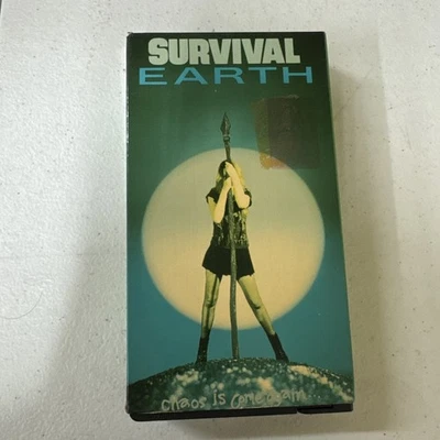 SURVIVAL EARTH 1985 VHS North American Video Futuristic Apocalypse OOP - Image 1 of 4