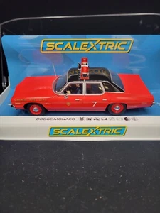 Scalextric Chicago Fire Dept.  w/Working Flashing Lights 1:32 Slot Car C4408 - Picture 1 of 7