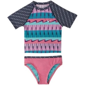 Nike Natación Niñas Clash Crop Top Conjunto de 2 Piezas Rosa Loto Talla S, M, L Tú eliges Nuevo con Etiquetas - Imagen 1 de 9