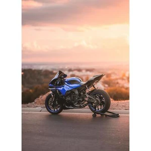 Yamaha R1 Motorcycle Art Print #004 - Captivating Decor for Enthusiasts - Picture 1 of 12