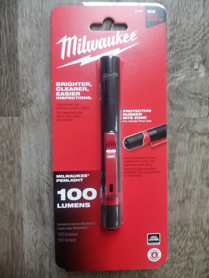 Milwaukee High Definition Aluminum Inspection Flashlight w/ Pocket Clip #2105 - Image 1 of 3