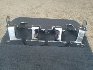 61-64 IMPALA BELAIR CHROME DOOR HINGE SET CONVERTIBLE SS HT V8 409 327 283 63 - Picture 1 of 12