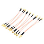 SMA to 2X SMA Male Female Y type Splitter Combiner Jumper Cable Pigtail FT