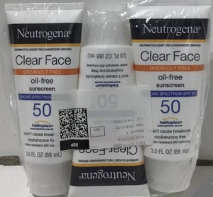 Neutrogena Clear Face ölfreier Sonnenschutz LSF 50 3er-Set - Bild 1 von 1