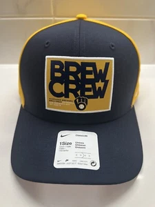 Nike Classic99 MLB Milwaukee Brewers Brew Crew Patch Snapback Adjustable Hat Cap - Picture 1 of 4