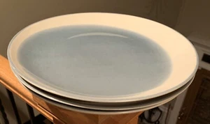 Home SEA BLUE OFF CENTER 10 3/4" Dinner Plates Set of 3 - Picture 1 of 3