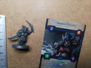 RAGGLIN BLOODER (PIG WARRIOR) MINIATURE + MINION CARD /ALTAR QUEST G12 - Imagen 1 de 1