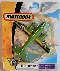 2007 MATCHBOX SKY BUSTERS Jurrasic Dino FLT Plane MBX METAL NIP M0191 - Picture 1 of 10