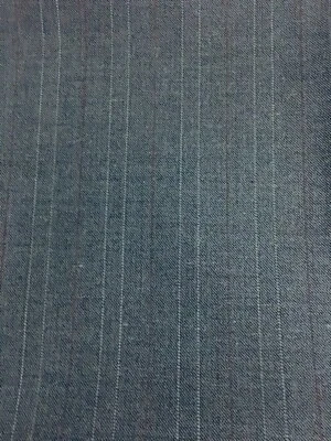 Vintage grey worsted wool blend skirt/pants fabric 1yd 12" cut x59" - Image 1 of 2