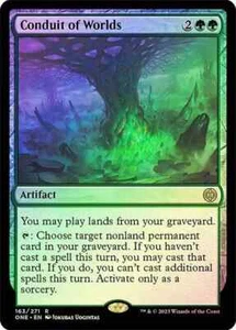 Conduit of Worlds *Foil* ONE Phyrexia: All Will Be One RARE MTG TCG Card # 163 - Picture 1 of 1