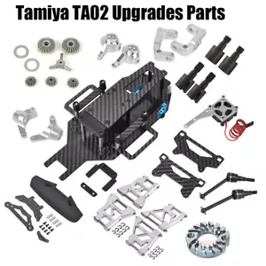 Ricambi/telaio/braccio opzionali aggiornamenti in alluminio per Tamiya TA02 TA02 TA02W TA02SW - Foto 1 di 37