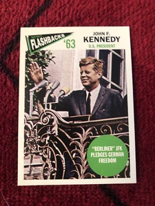 2012 Topps Heritage Flashbacks '62 John F Kennedy JFK Berliner - Bild 1 von 1