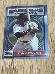 1993 TOPPS BASEBALL FINEST #77 TONY GWYNN SILVER