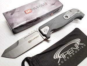 Milspec Tanto Blade Pocket Knife Spring Assisted Flipper Tip Up Carry - Picture 1 of 4