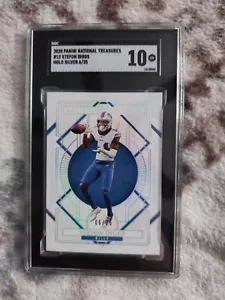 2020 Stefon Diggs National Treasures Holo Silver - Picture 1 of 2