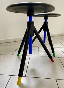 2 REXITE Hocker von Barbieri - Vintage-Design aus Italien 80er - Bild 1 von 5