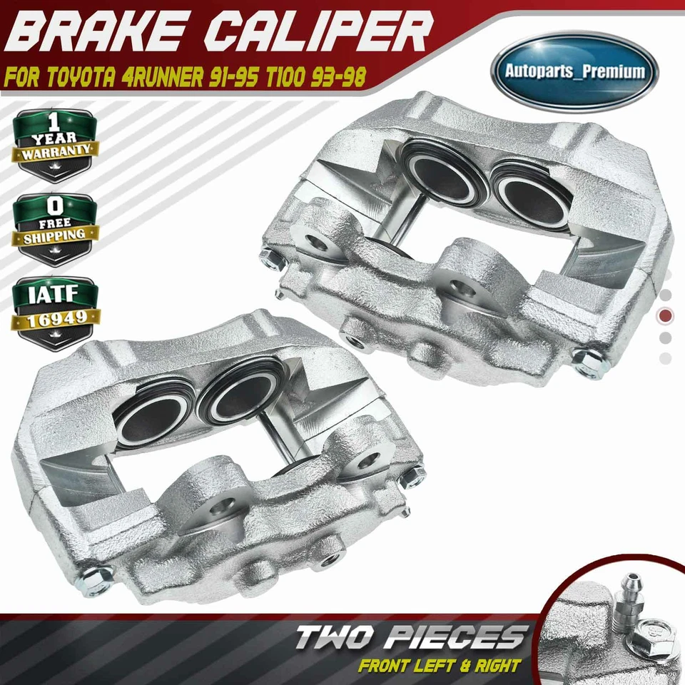 Pair Front Brake Calipers for Toyota 4Runner 1991-1995 T100 1993-1998 4775035090 - Image 1 of 4